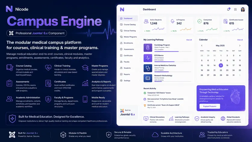 Imagen de demostración de Nicode Campus Engine